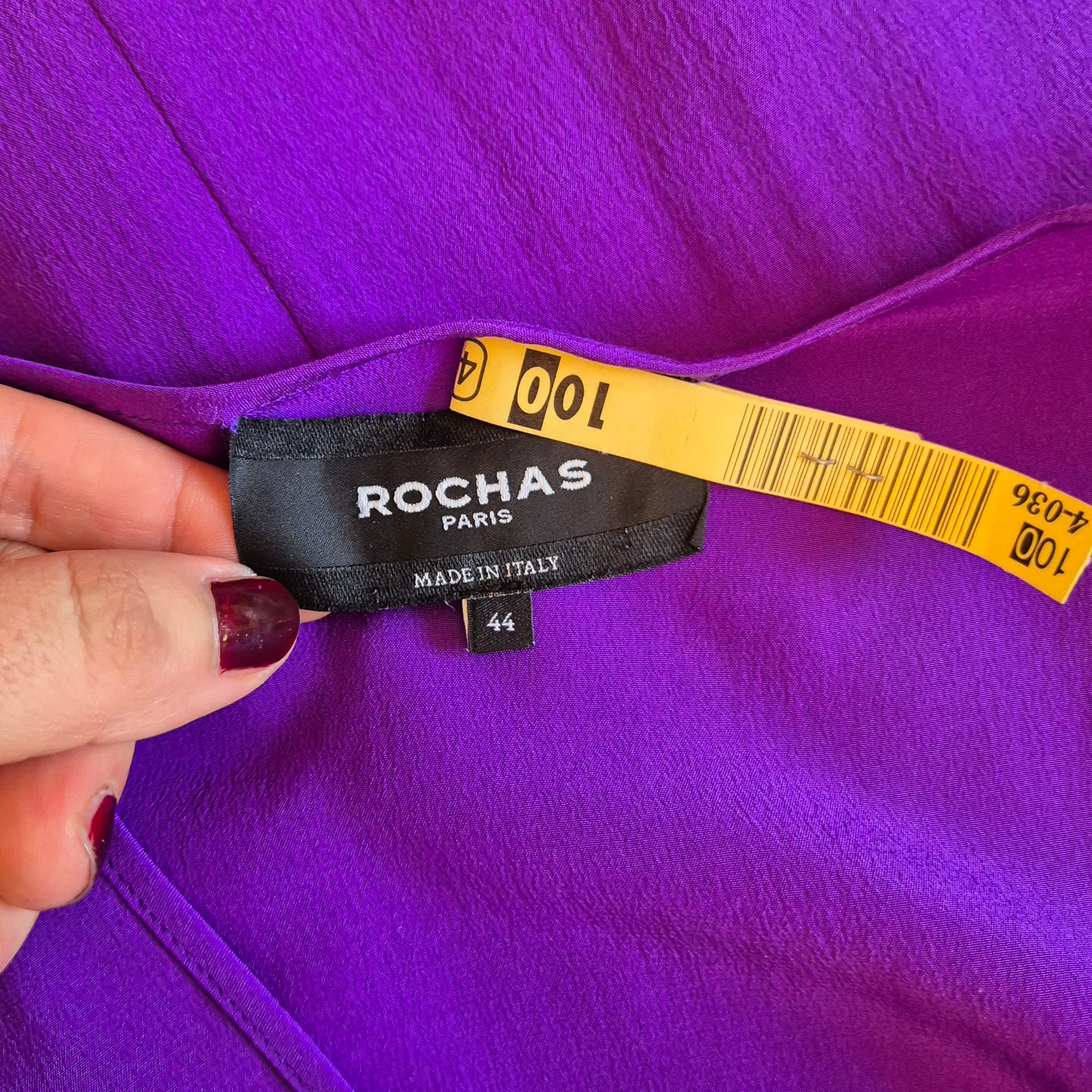 Rochas | Abito in seta viola