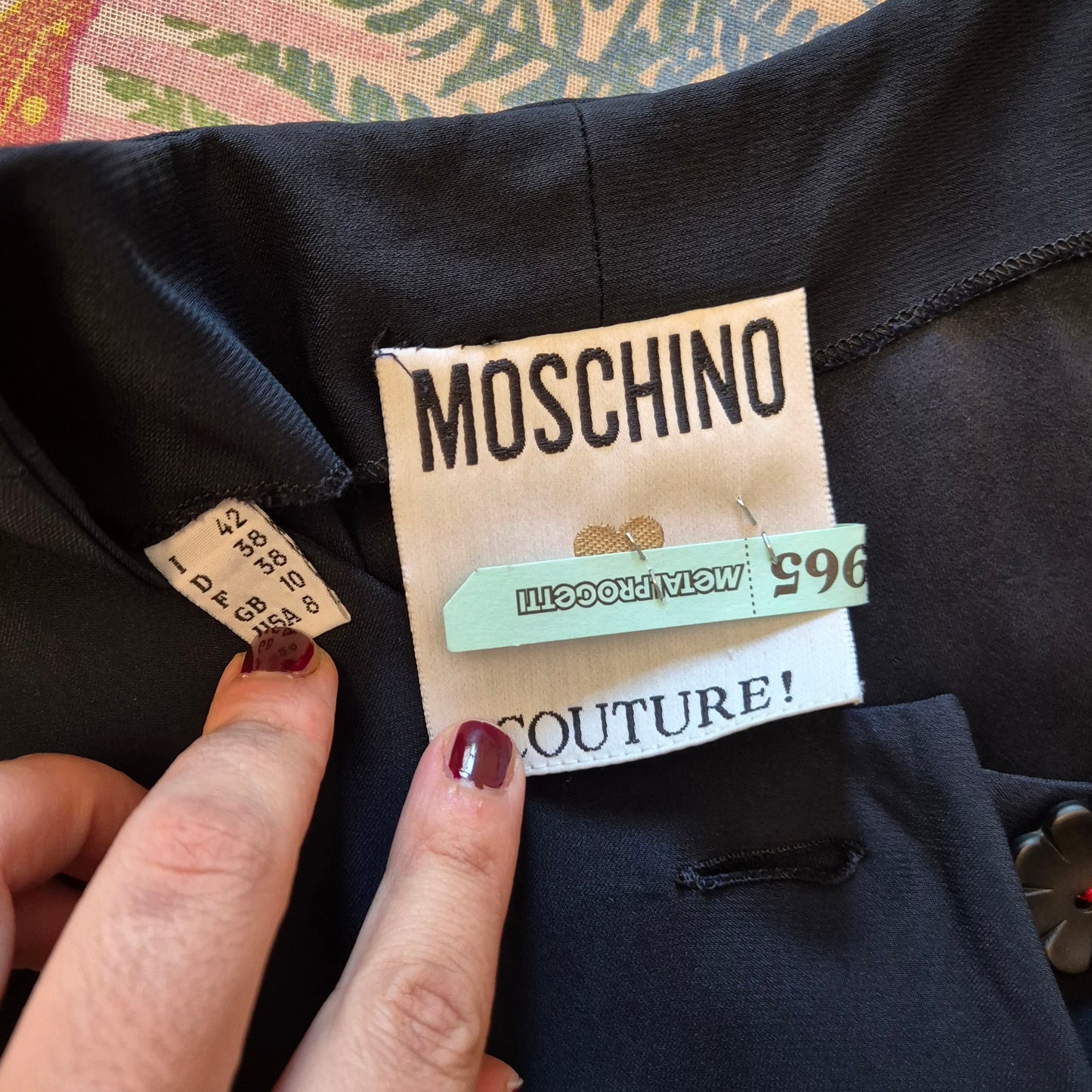 Moschino | Top con fiocco e bottoni fiore