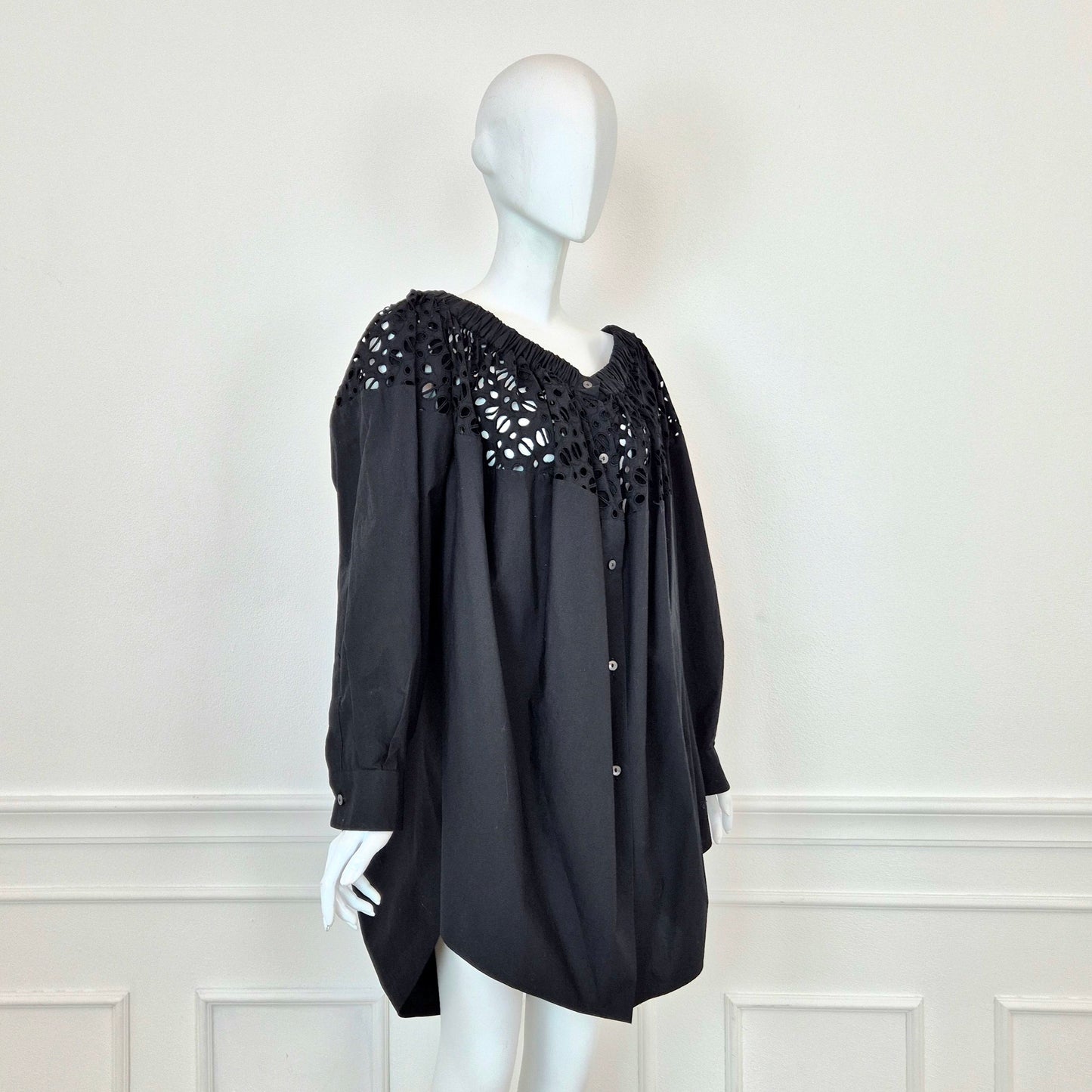 Romeo Gigli | Maxi blusa oversize con traforo sulle spalle