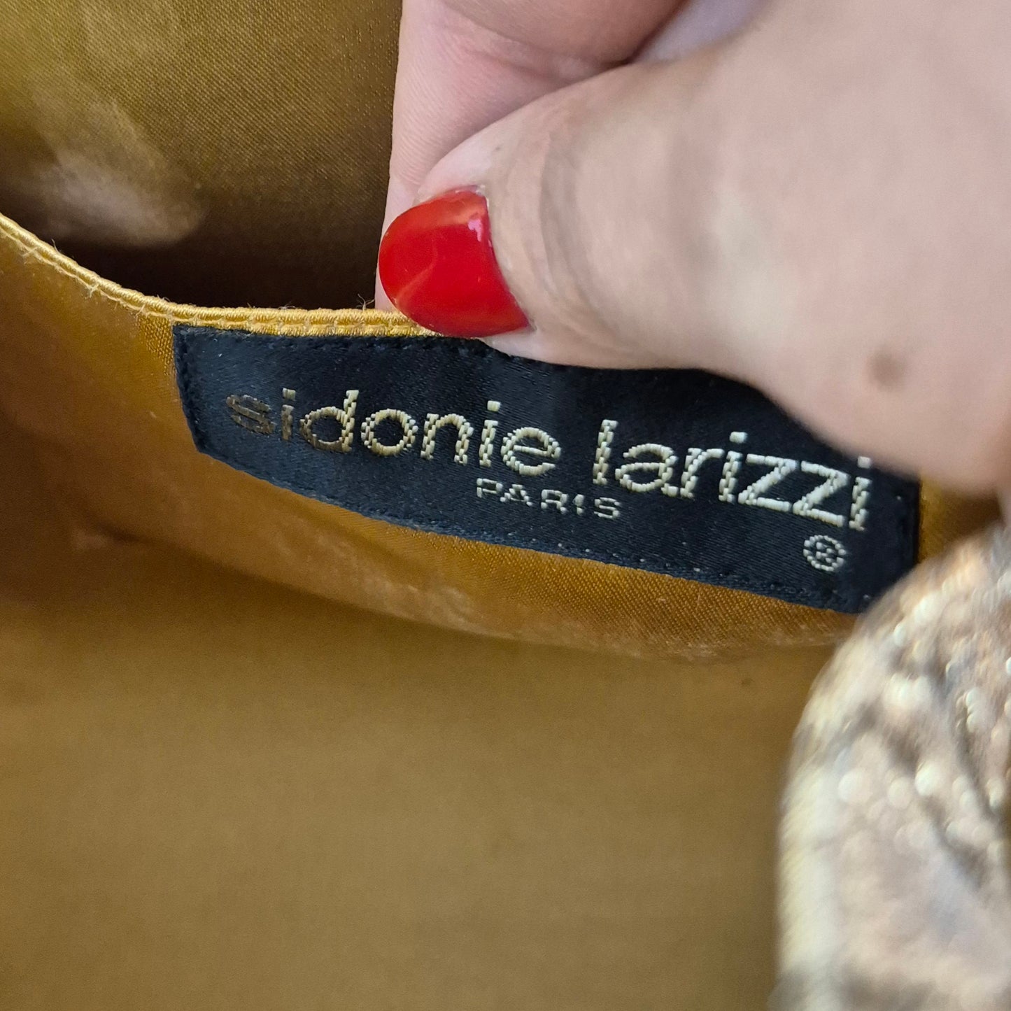 Sidonie Larizzi | Borsa vintage rigida oro