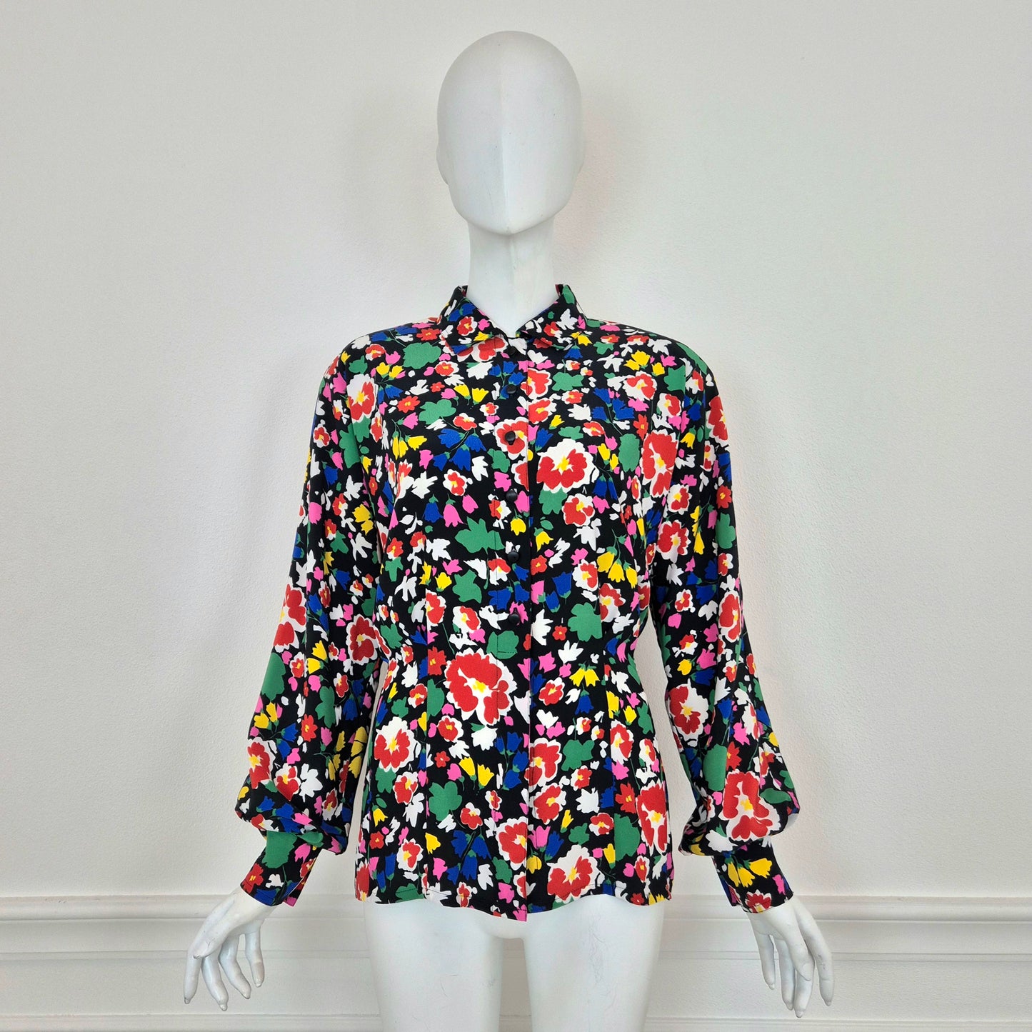 Escada | Camicia vintage stampa floreale