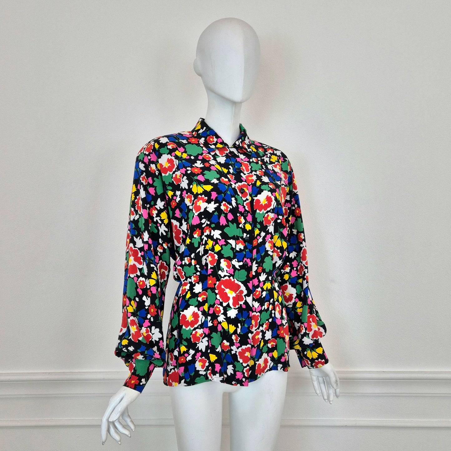 Escada | Camicia vintage stampa floreale