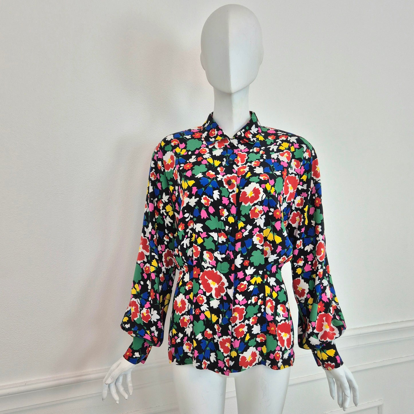 Escada | Camicia vintage stampa floreale