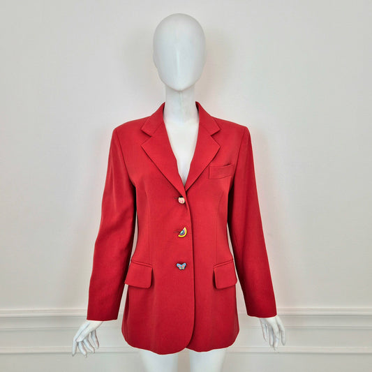 Moschino | Blazer con bottoni in legno - Pinocchio