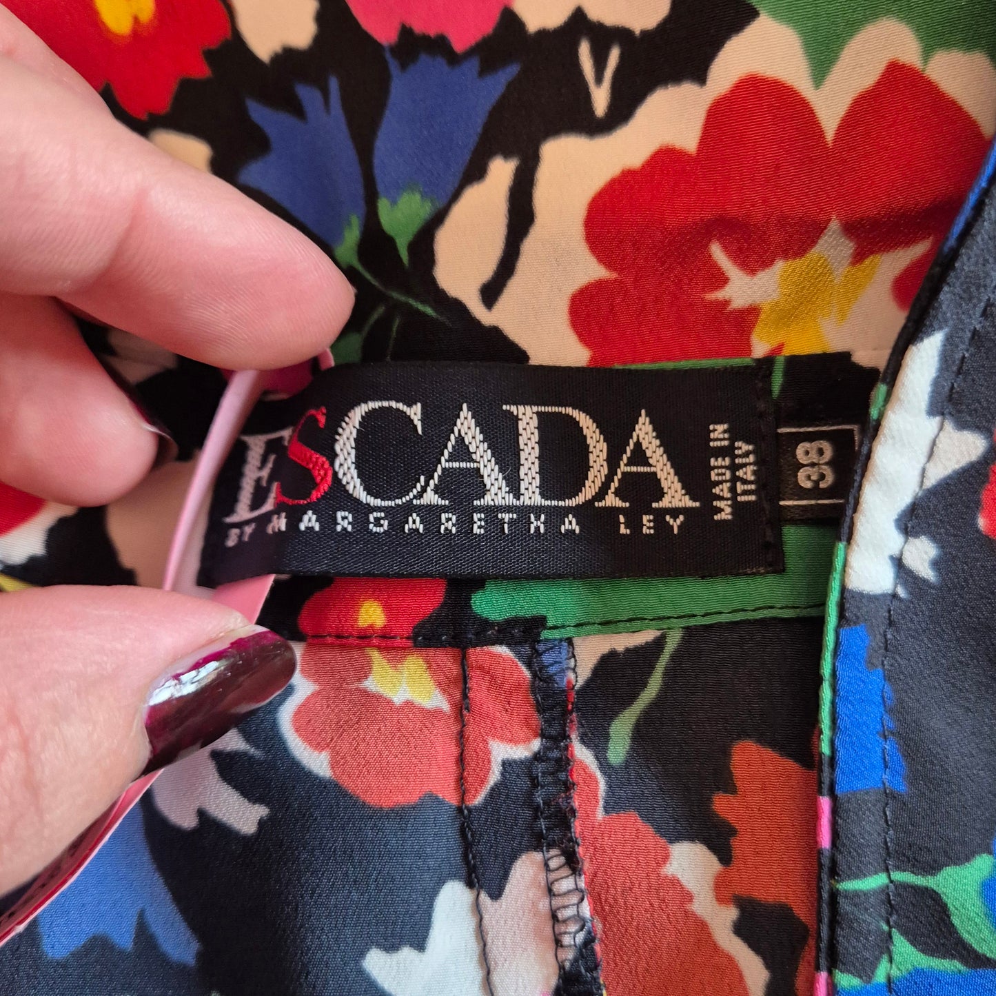 Escada | Camicia vintage stampa floreale