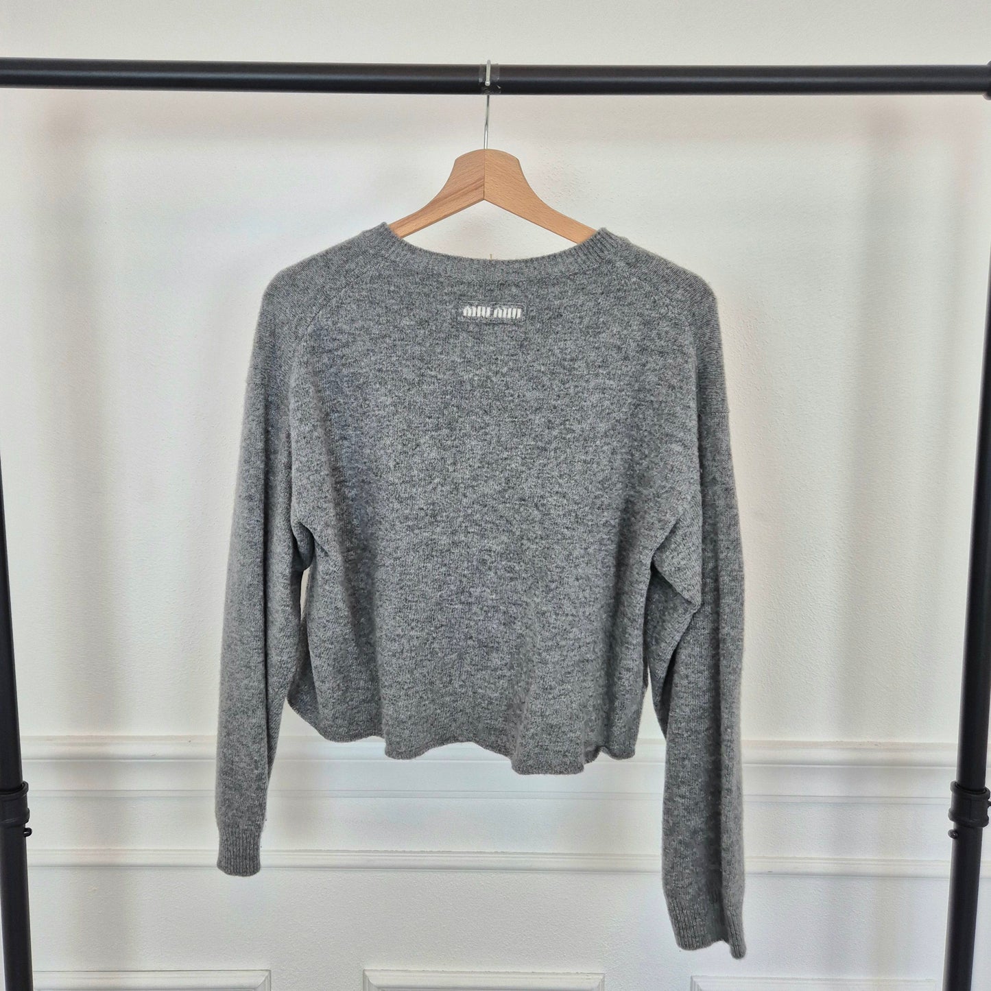 Miu Miu | Maglione grigio cropped 2023