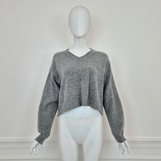 Miu Miu | Maglione grigio cropped 2023