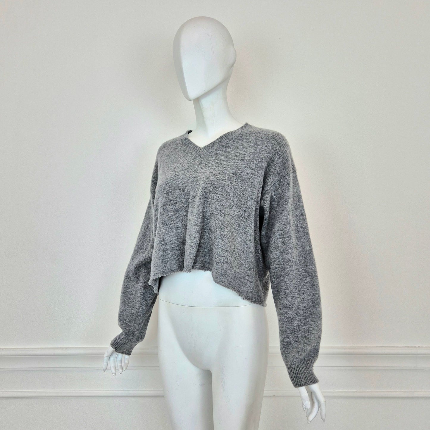 Miu Miu | Maglione grigio cropped 2023