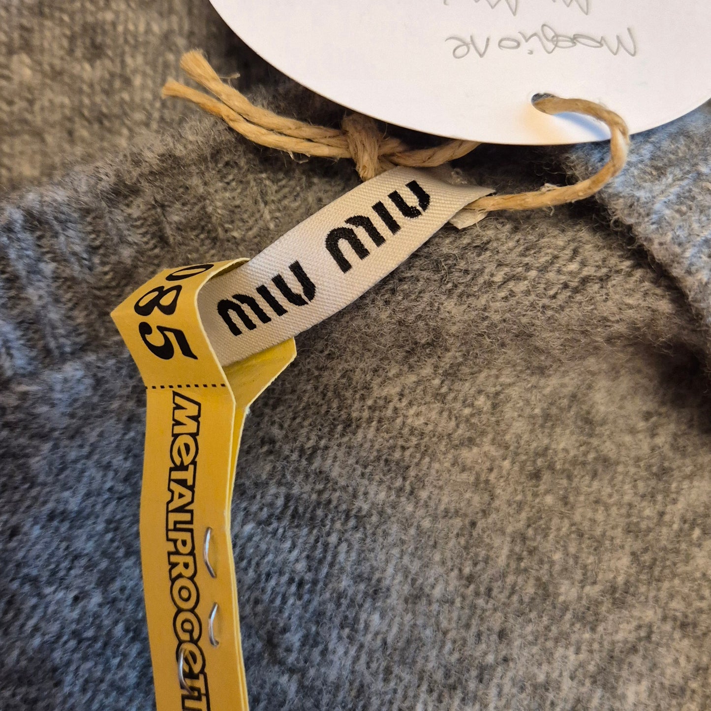 Miu Miu | Maglione grigio cropped 2023