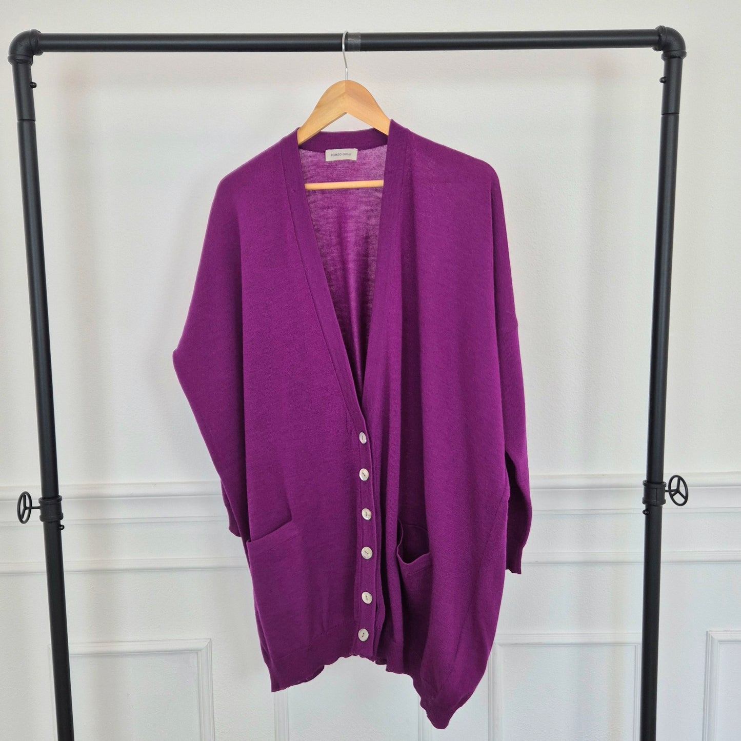 Romeo Gigli | Cardigan viola oversize