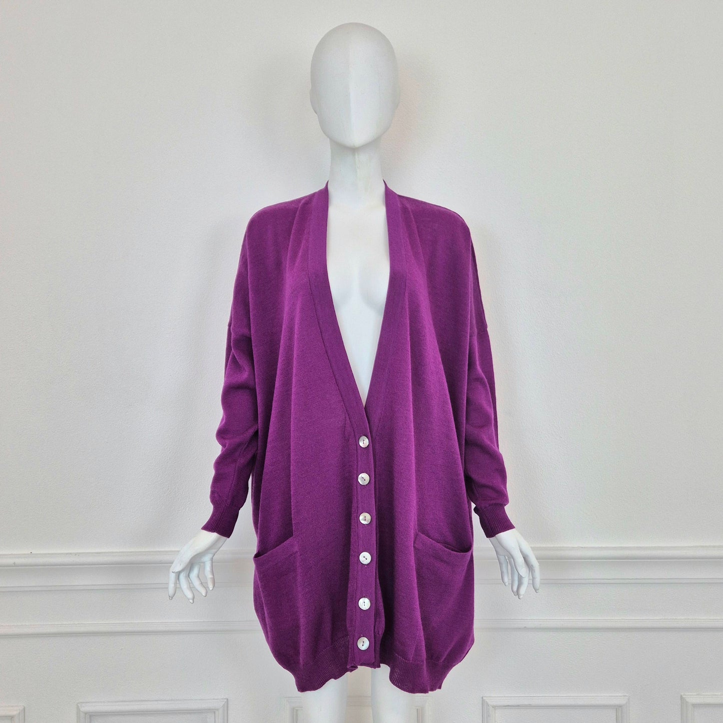 Romeo Gigli | Cardigan viola oversize