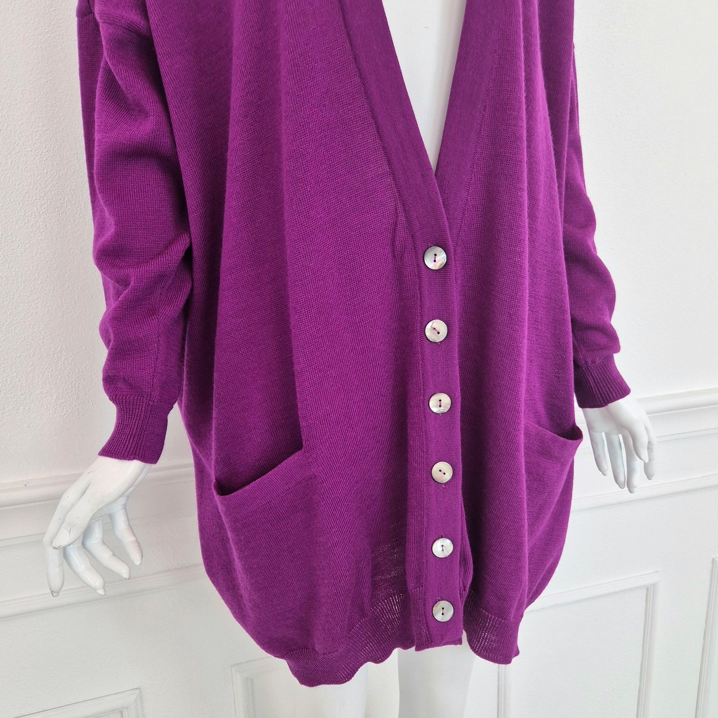 Romeo Gigli | Cardigan viola oversize