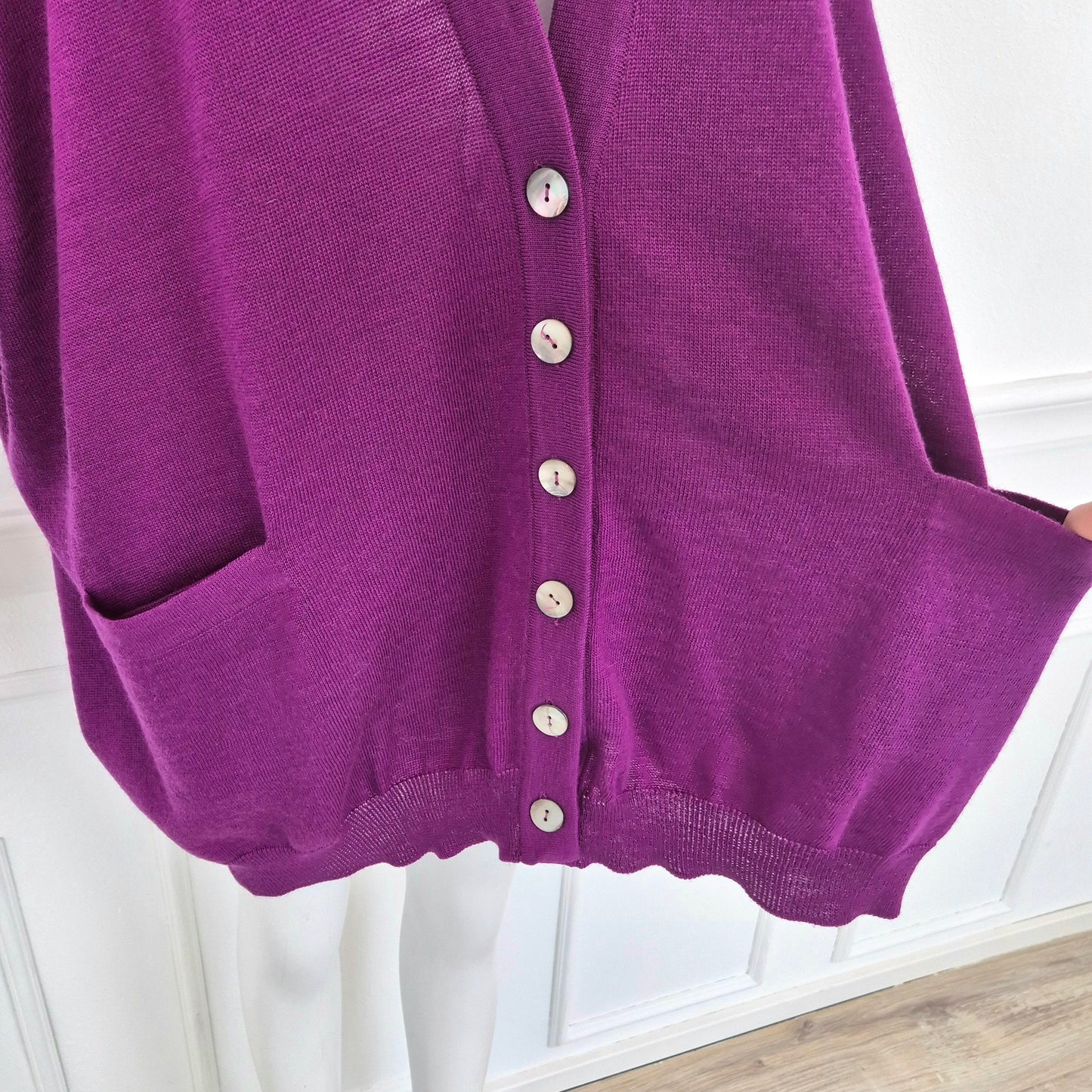 Romeo Gigli | Cardigan viola oversize