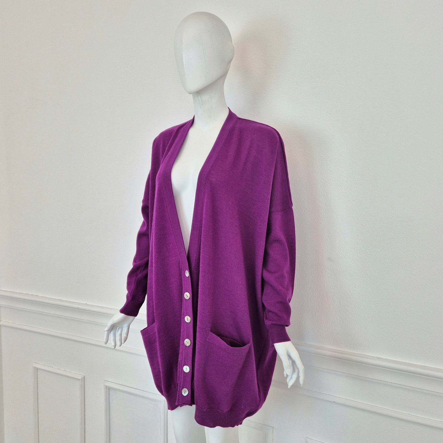 Romeo Gigli | Cardigan viola oversize