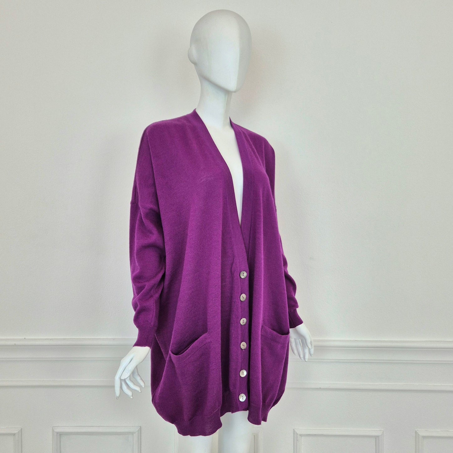 Romeo Gigli | Cardigan viola oversize