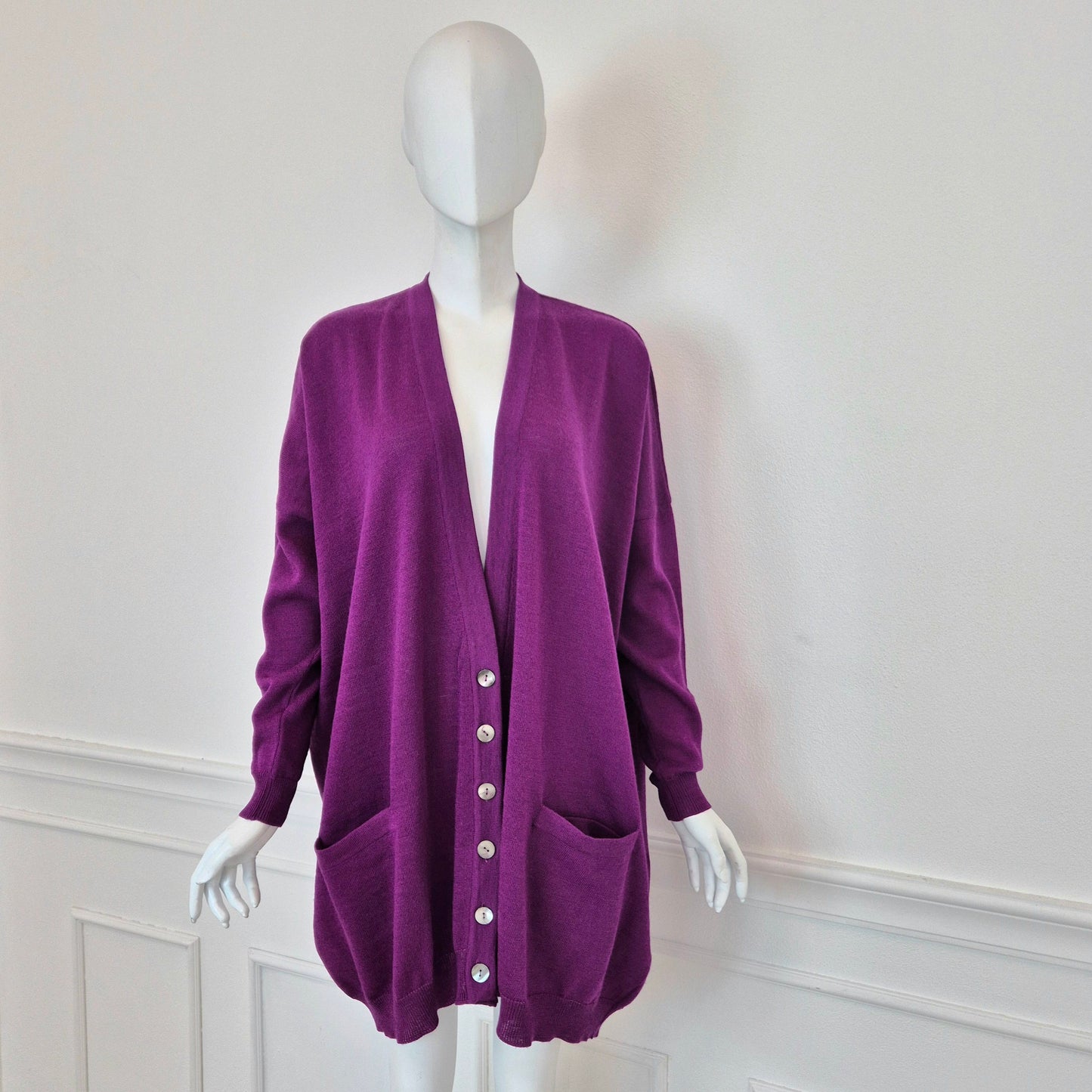 Romeo Gigli | Cardigan viola oversize