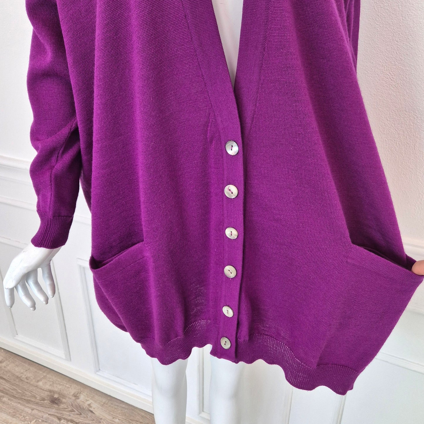 Romeo Gigli | Cardigan viola oversize