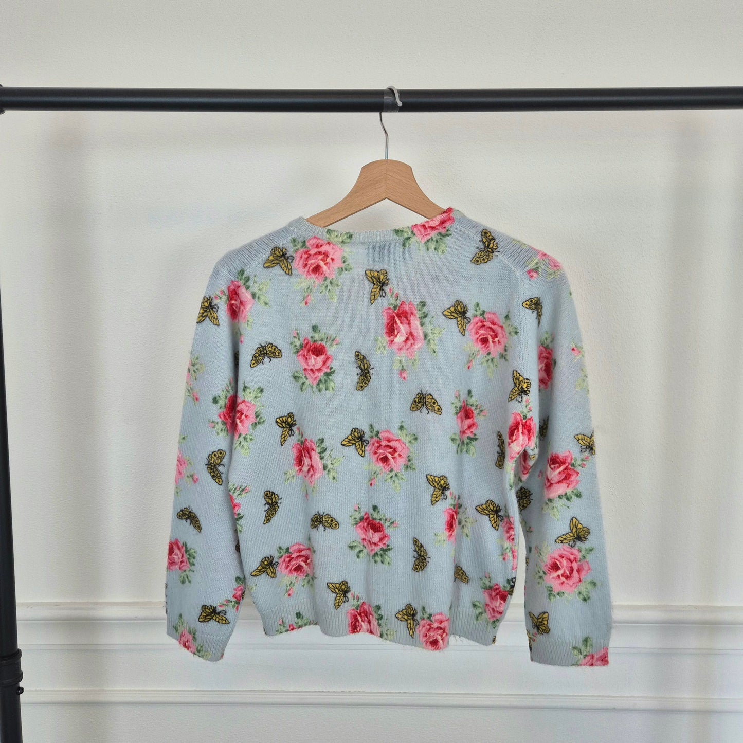 Prada | Cardigan rose e farfalle