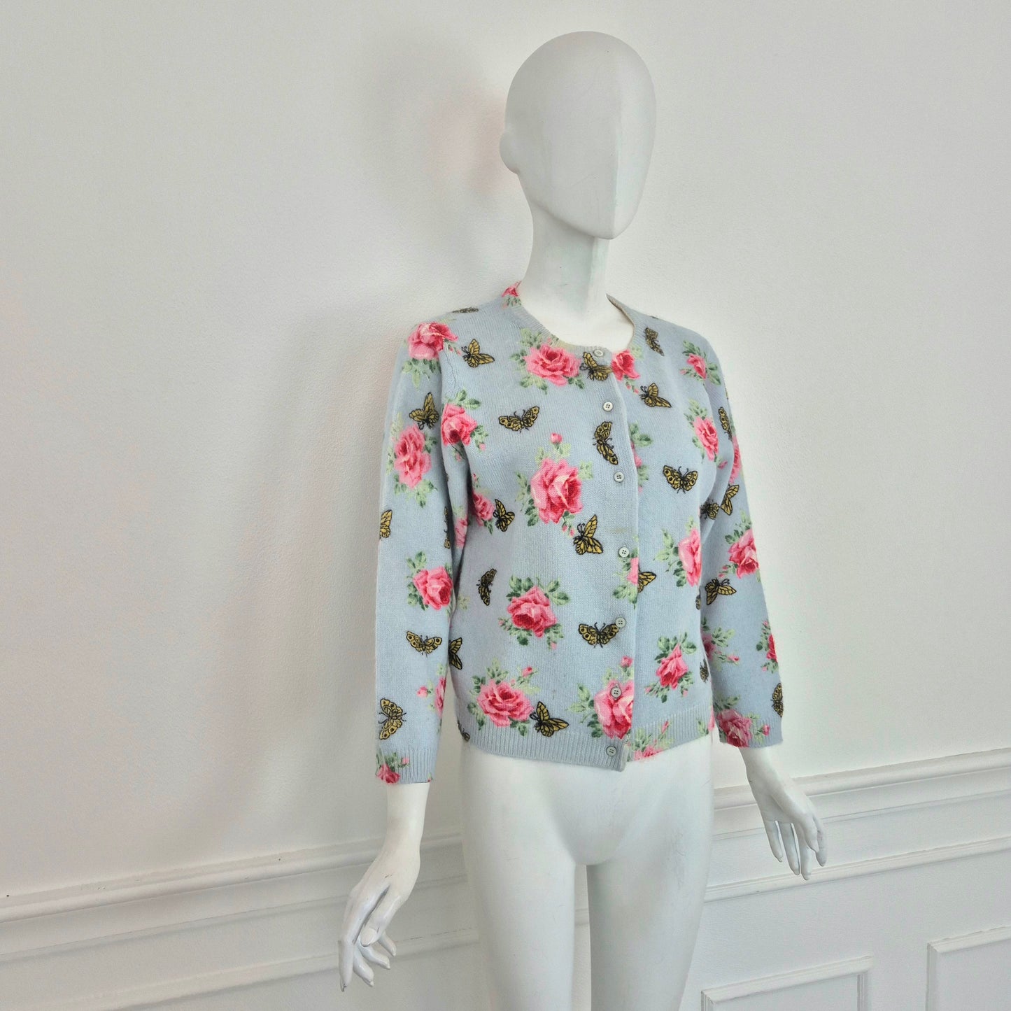 Prada | Cardigan rose e farfalle