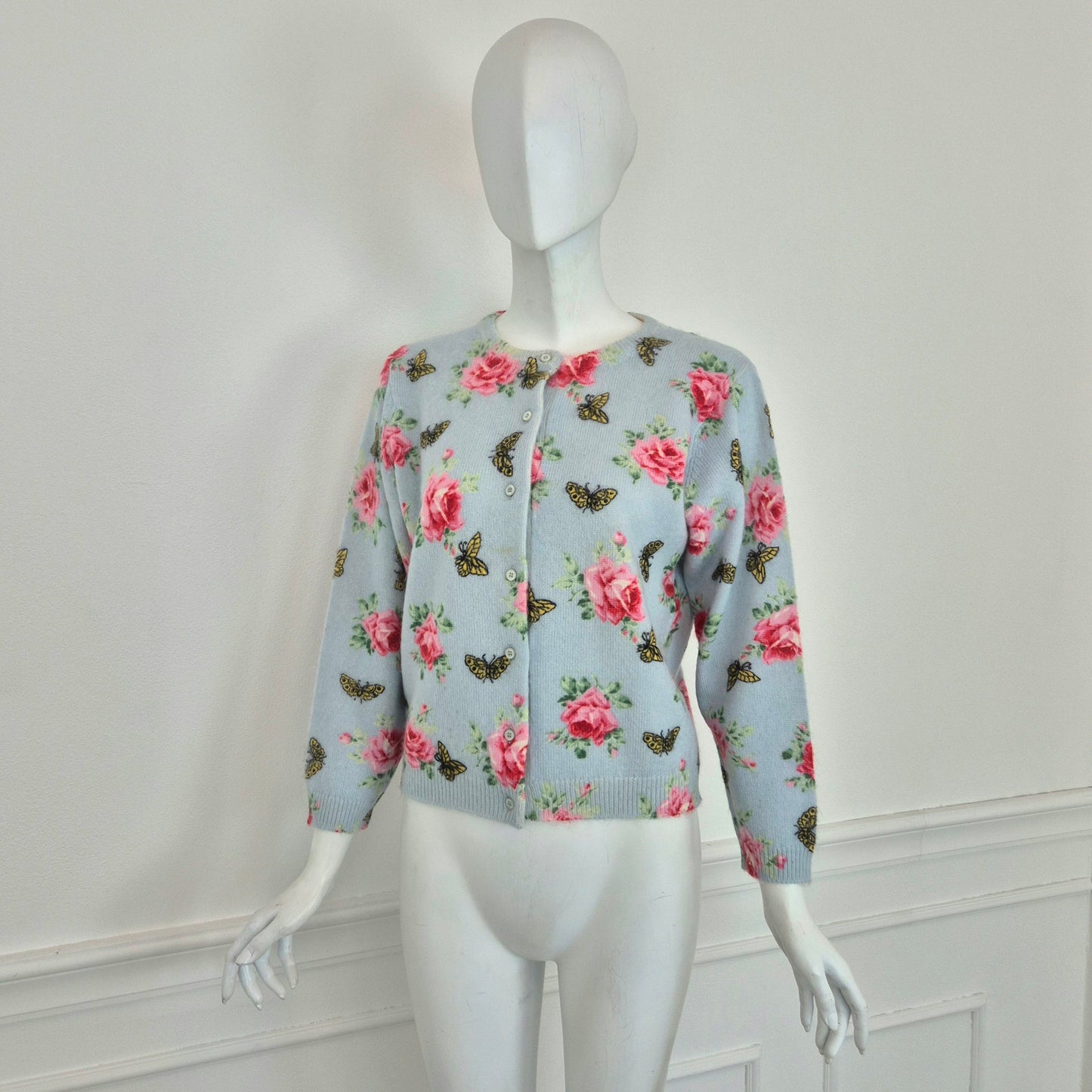 Prada | Cardigan rose e farfalle