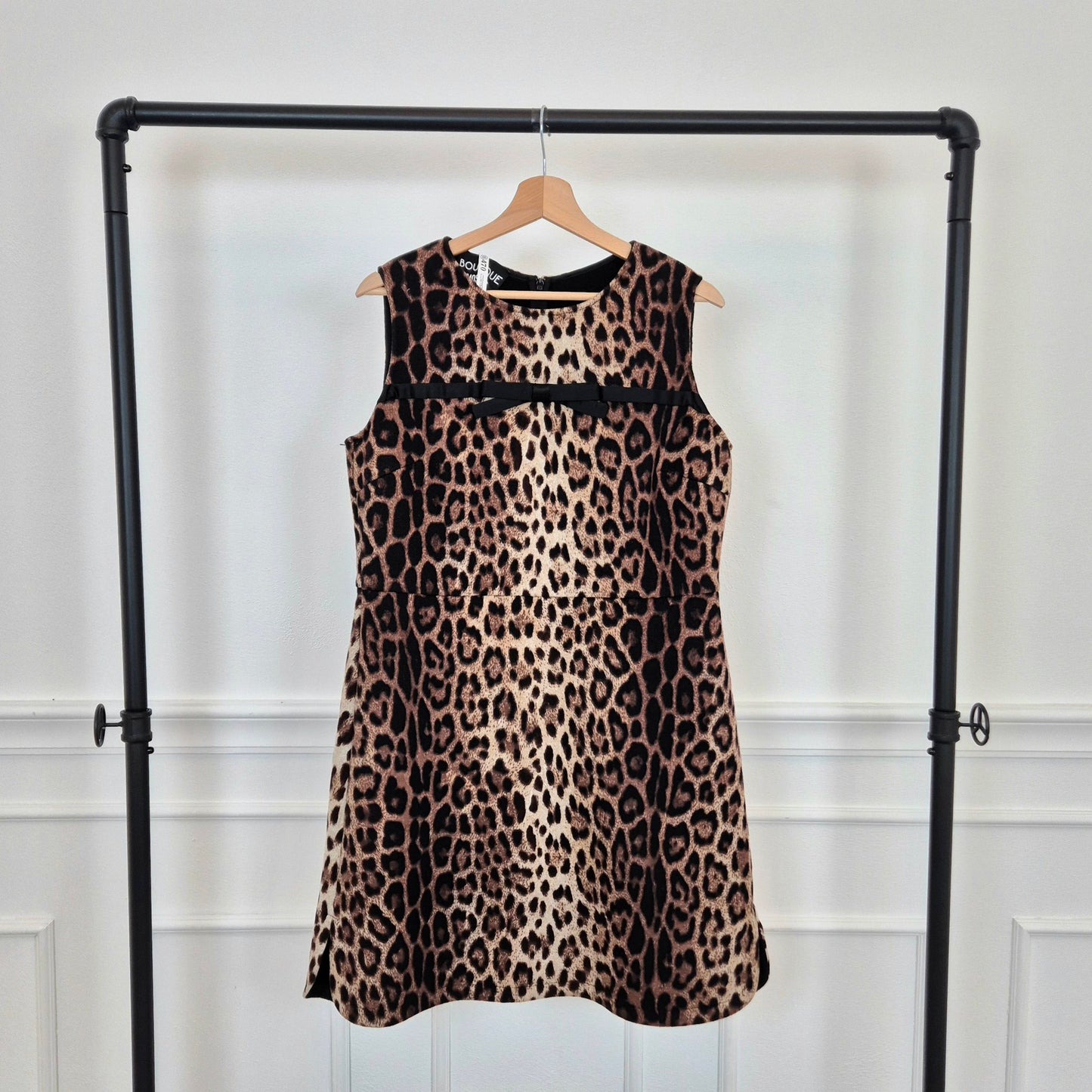 Moschino | Abito animalier con fiocco