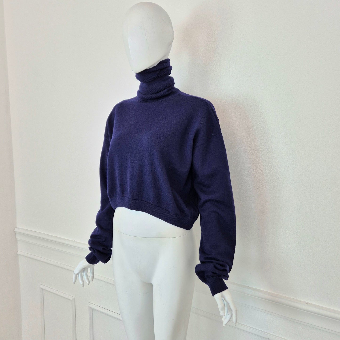 Romeo Gigli | Maglione blu collo alto