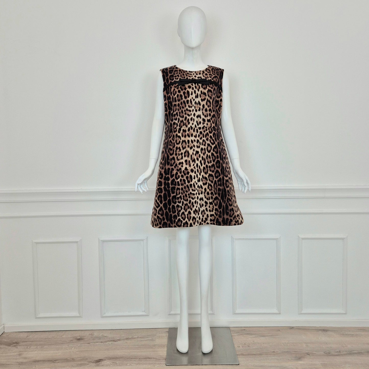 Moschino | Abito animalier con fiocco