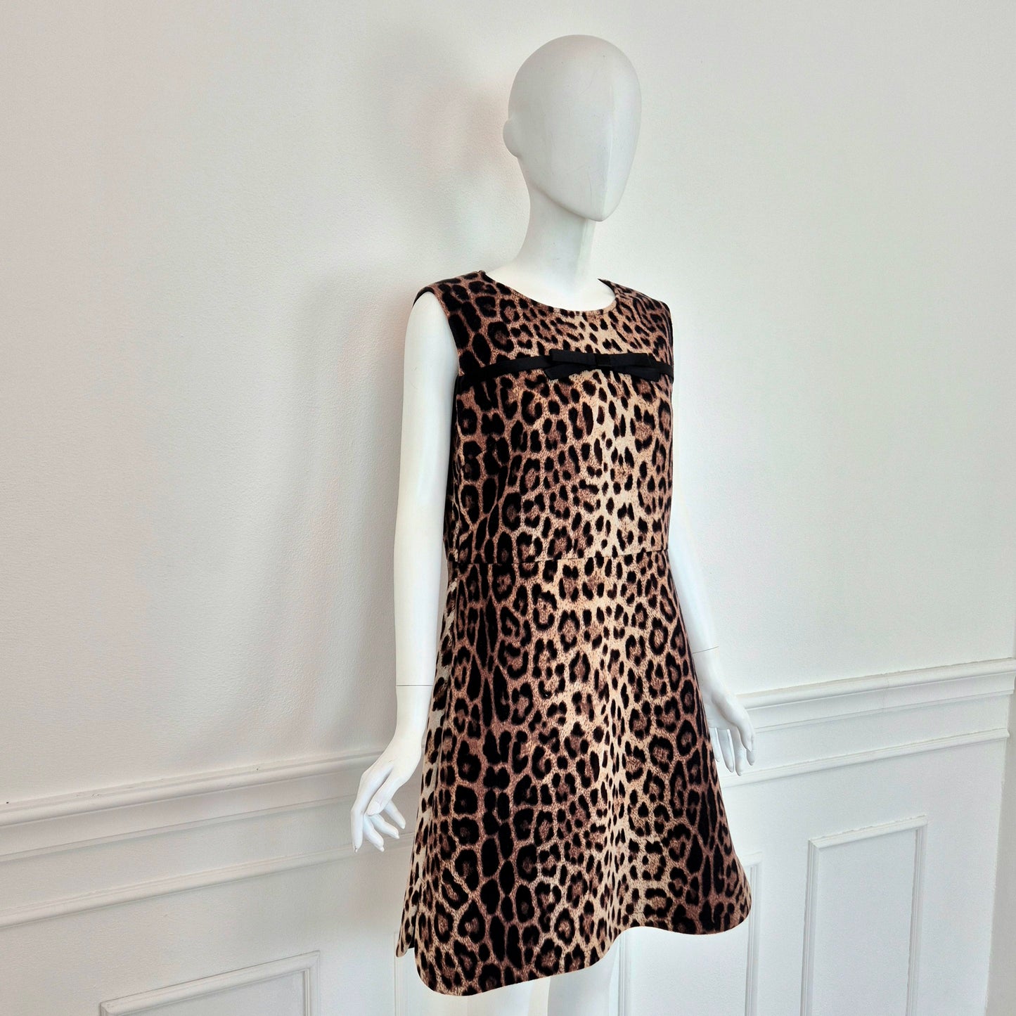 Moschino | Abito animalier con fiocco