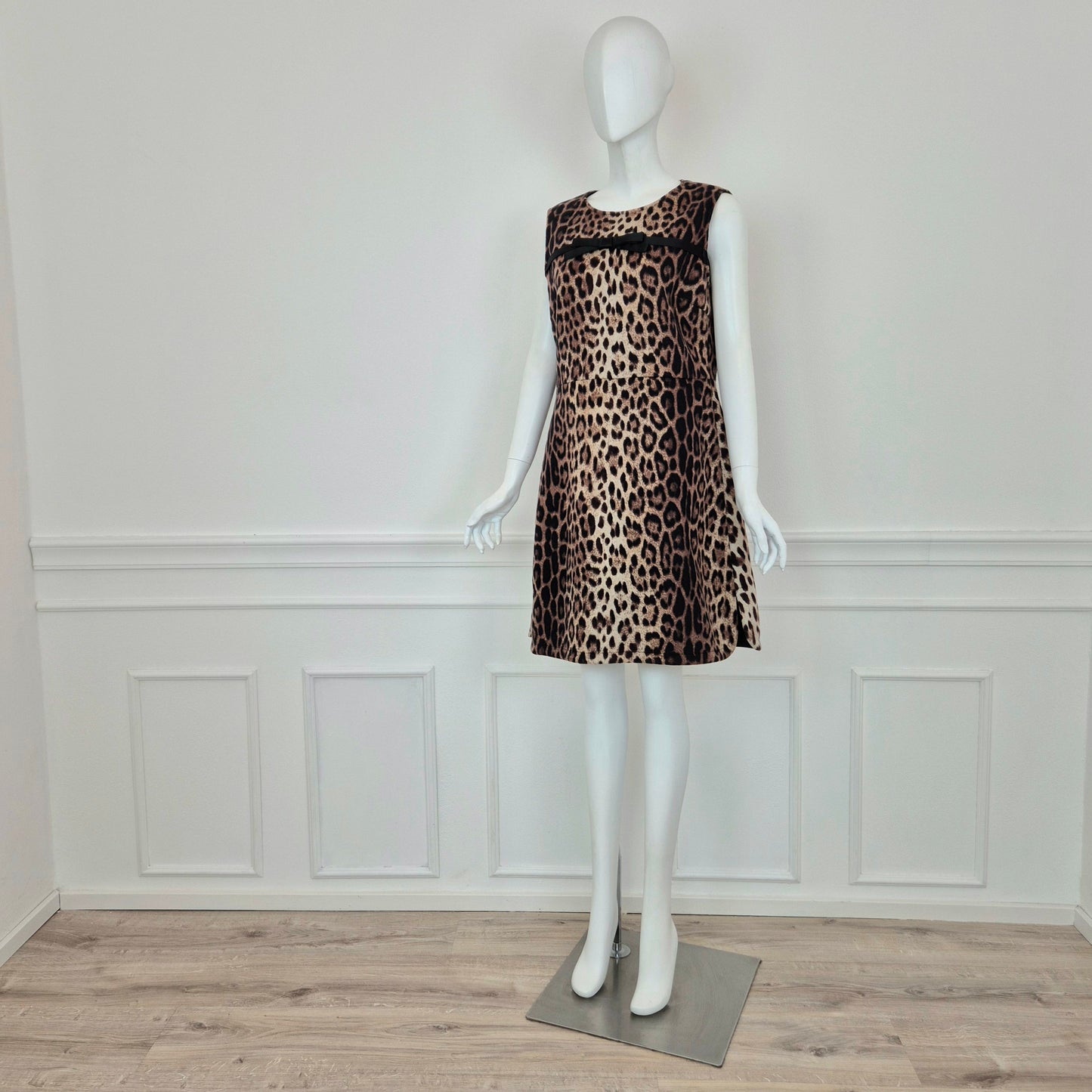 Moschino | Abito animalier con fiocco