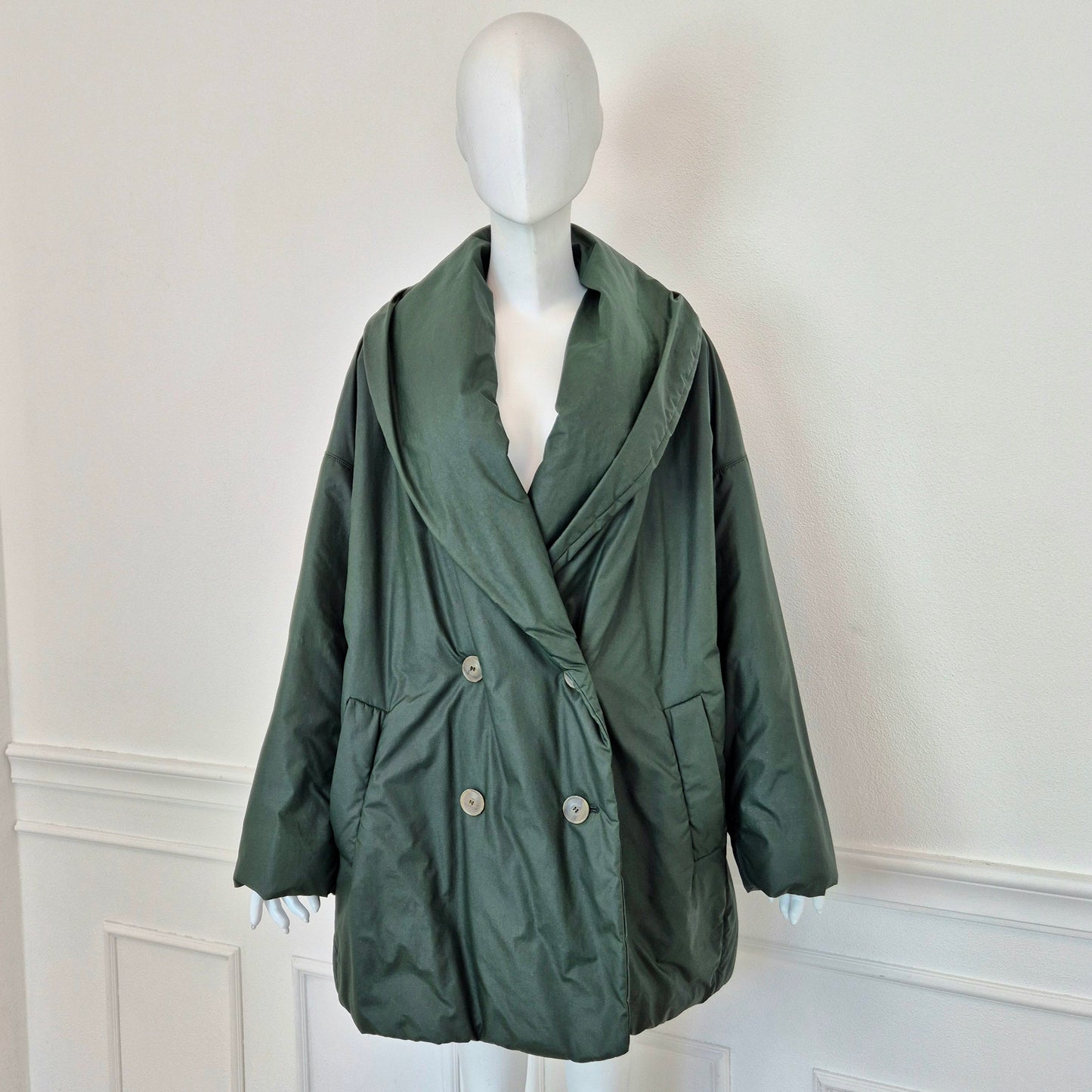 Jil Sander | Piumino vintage verde bosco