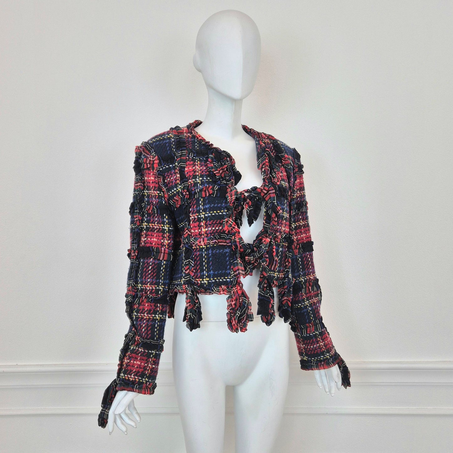 Moschino | Giacca corta tartan FW 1993/94