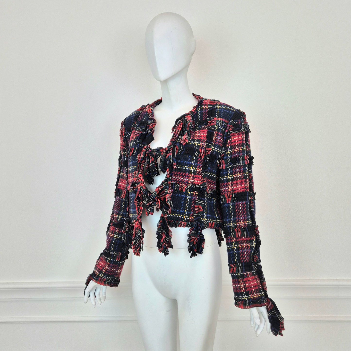 Moschino | Giacca corta tartan FW 1993/94