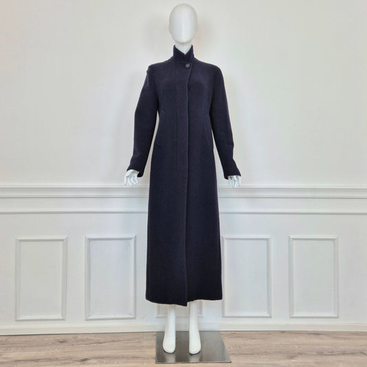 Romeo Gigli | Cappotto extra lungo lana blu