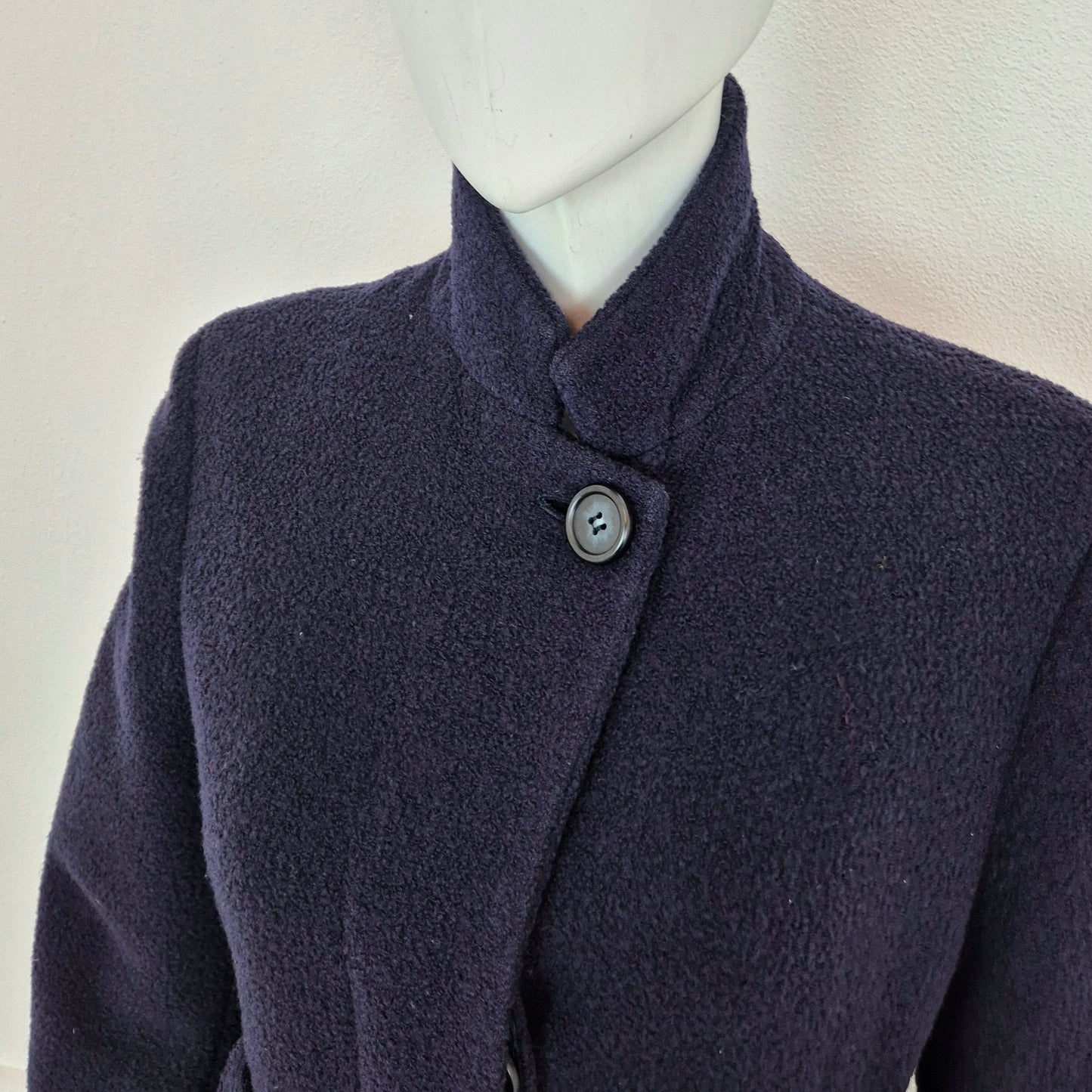 Romeo Gigli | Cappotto extra lungo lana blu