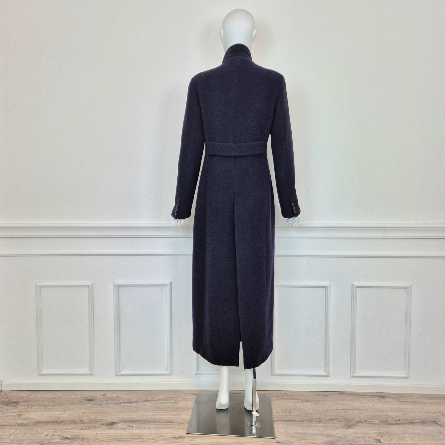 Romeo Gigli | Cappotto extra lungo lana blu