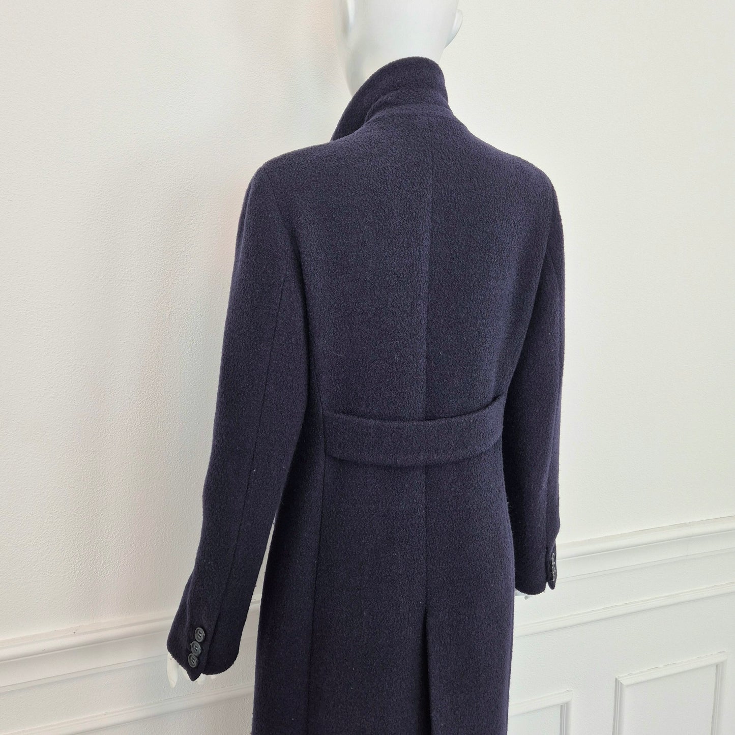 Romeo Gigli | Cappotto extra lungo lana blu