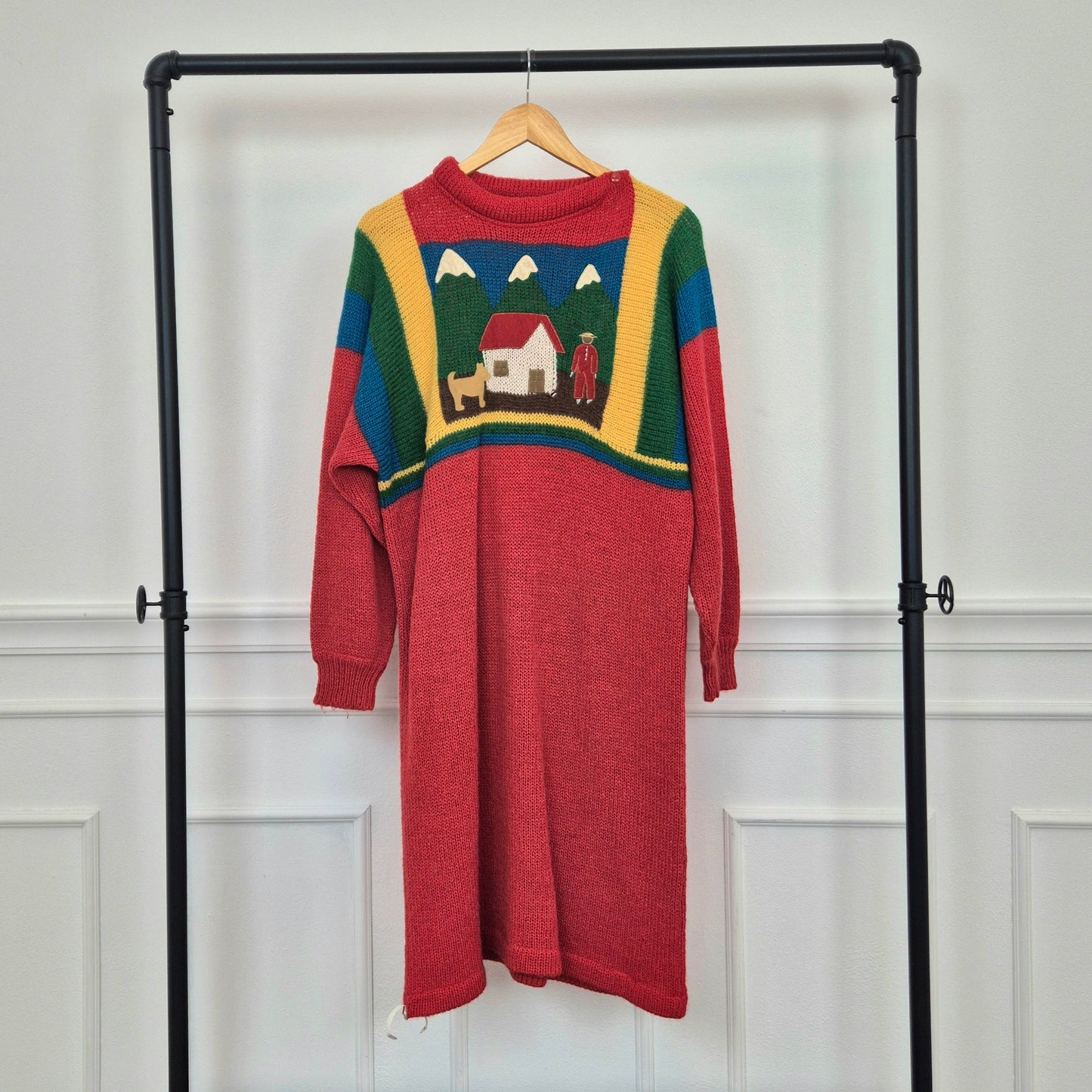 Jean Charles de Castelbajac pour Iceberg | Abito vintage in lana e alpaca