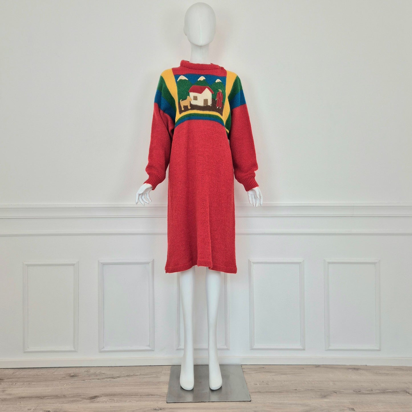 Jean Charles de Castelbajac pour Iceberg | Abito vintage in lana e alpaca