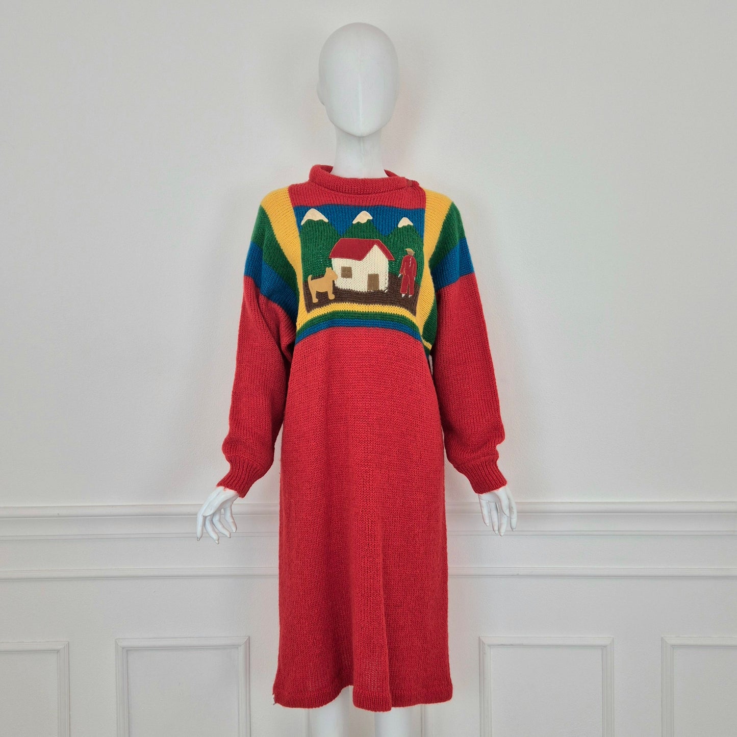 Jean Charles de Castelbajac pour Iceberg | Abito vintage in lana e alpaca