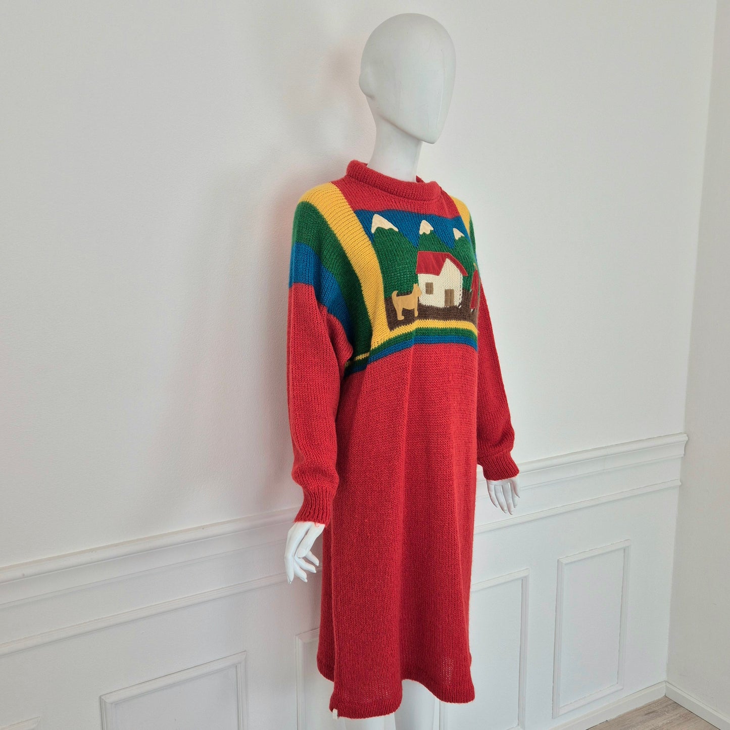 Jean Charles de Castelbajac pour Iceberg | Abito vintage in lana e alpaca