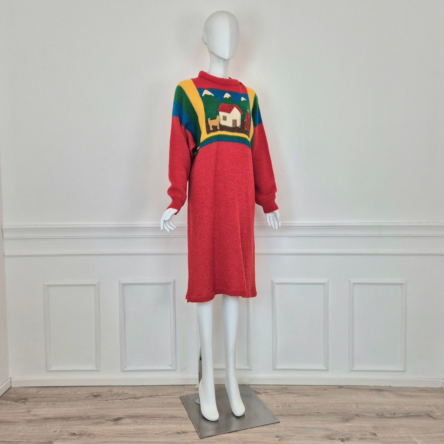 Jean Charles de Castelbajac pour Iceberg | Abito vintage in lana e alpaca