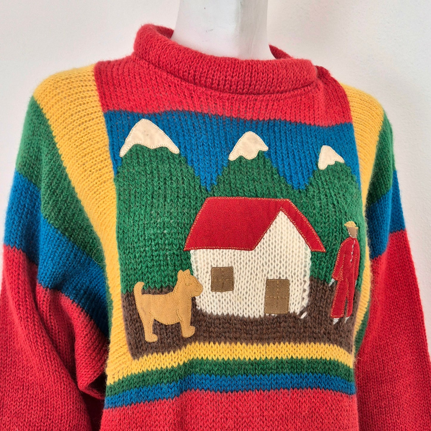 Jean Charles de Castelbajac pour Iceberg | Abito vintage in lana e alpaca