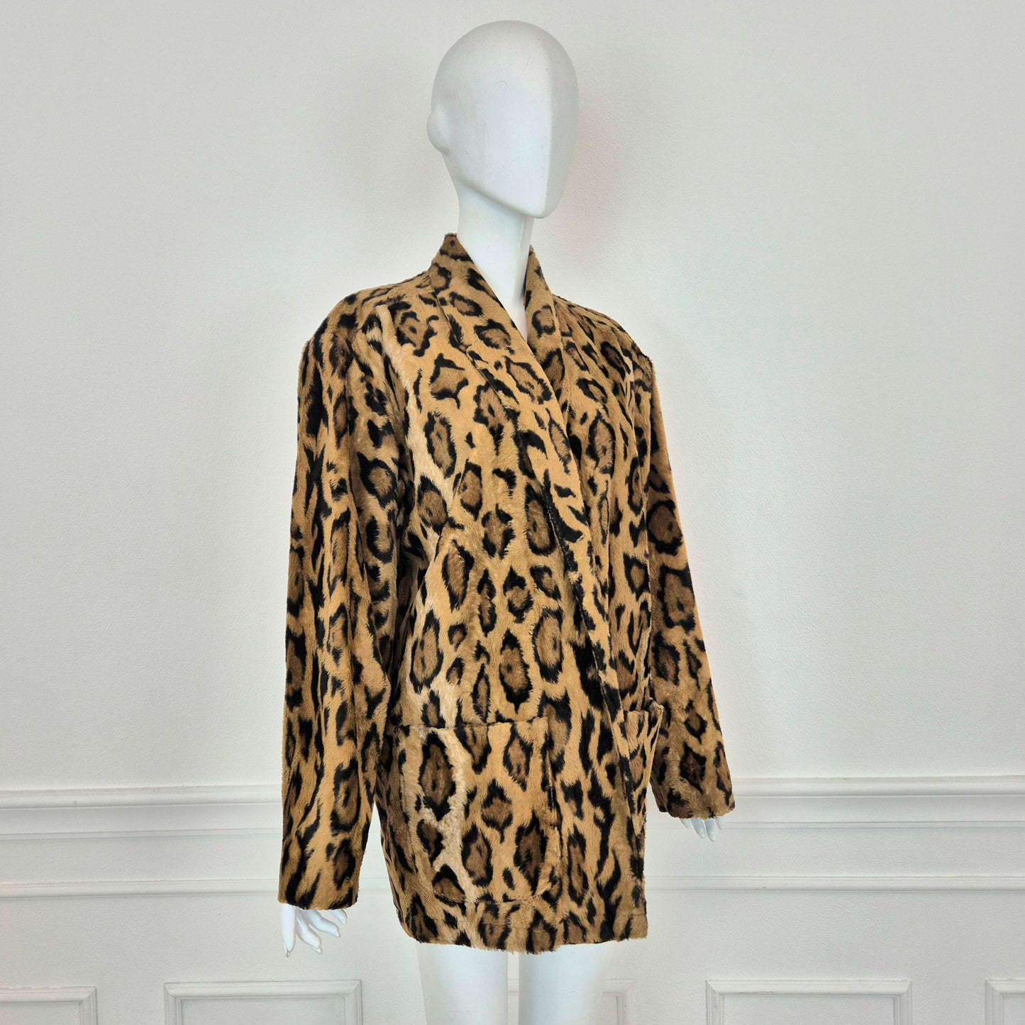 Norma Kamali | Giacca animalier ecopelliccia