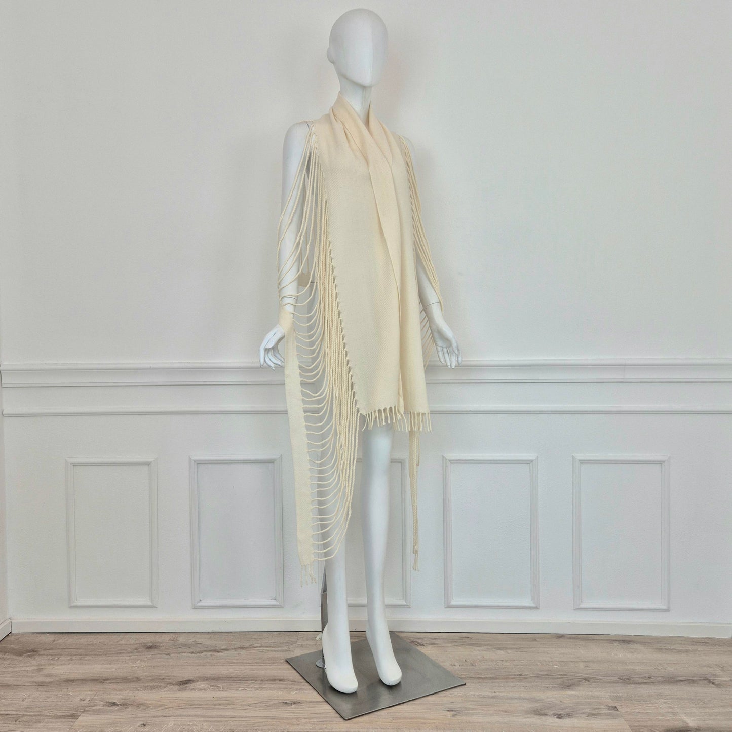 Windcoat Issey Miyake | Sciarpa - scialle lana bianca