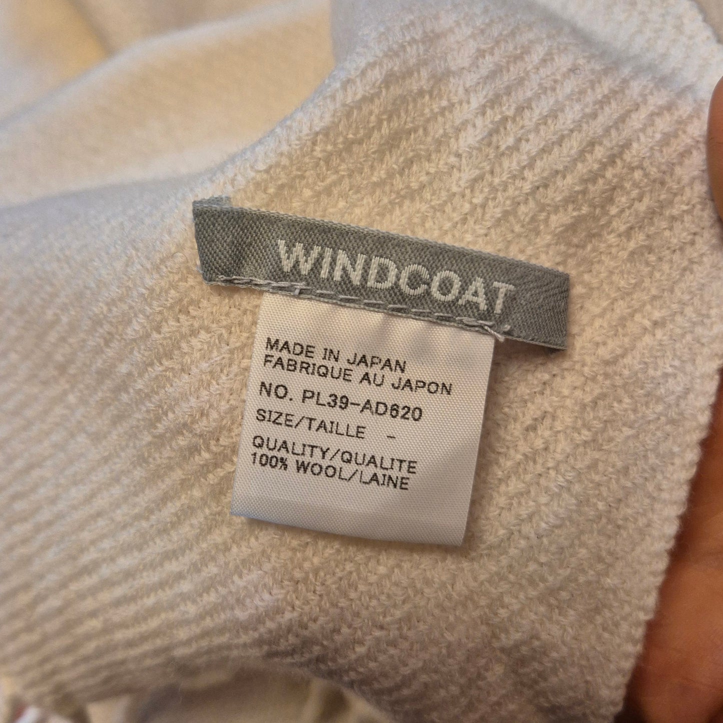 Windcoat Issey Miyake | Sciarpa - scialle lana bianca