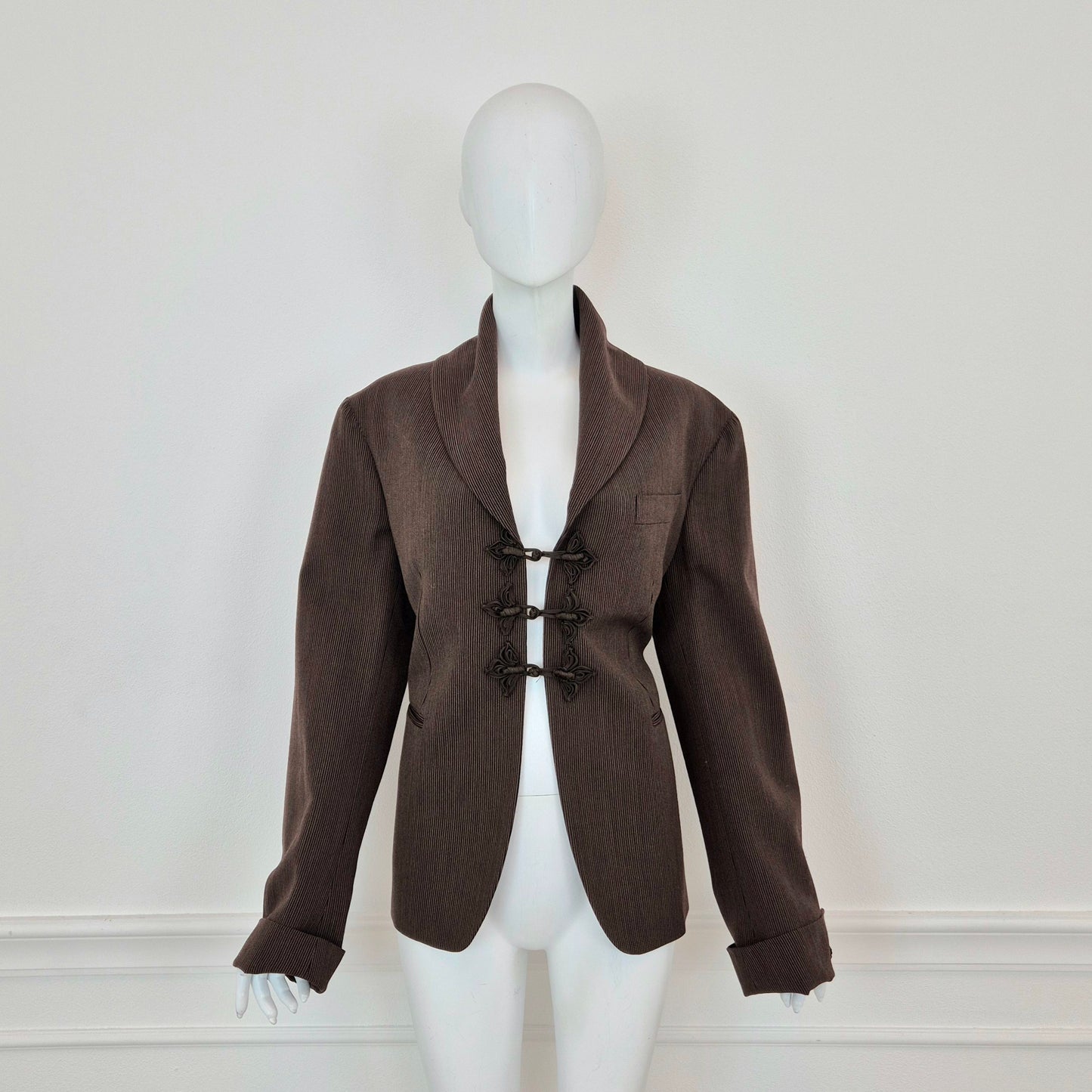 Romeo Gigli | Giacca lana marrone 1993 (disponibile tailleur)