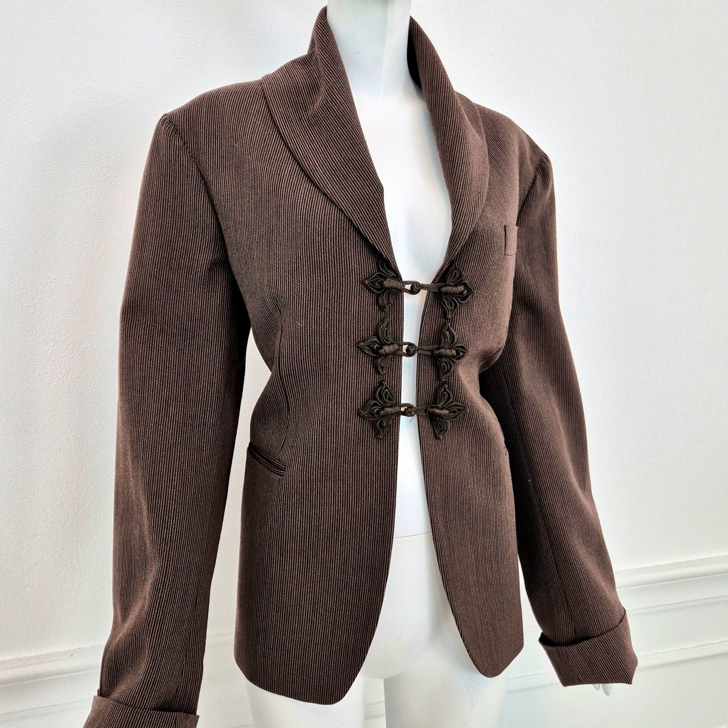 Romeo Gigli | Giacca lana marrone 1993 (disponibile tailleur)