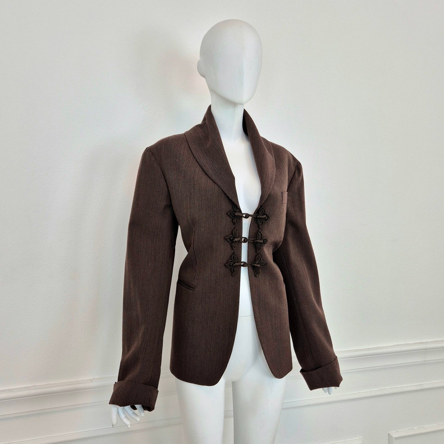 Romeo Gigli | Giacca lana marrone 1993 (disponibile tailleur)