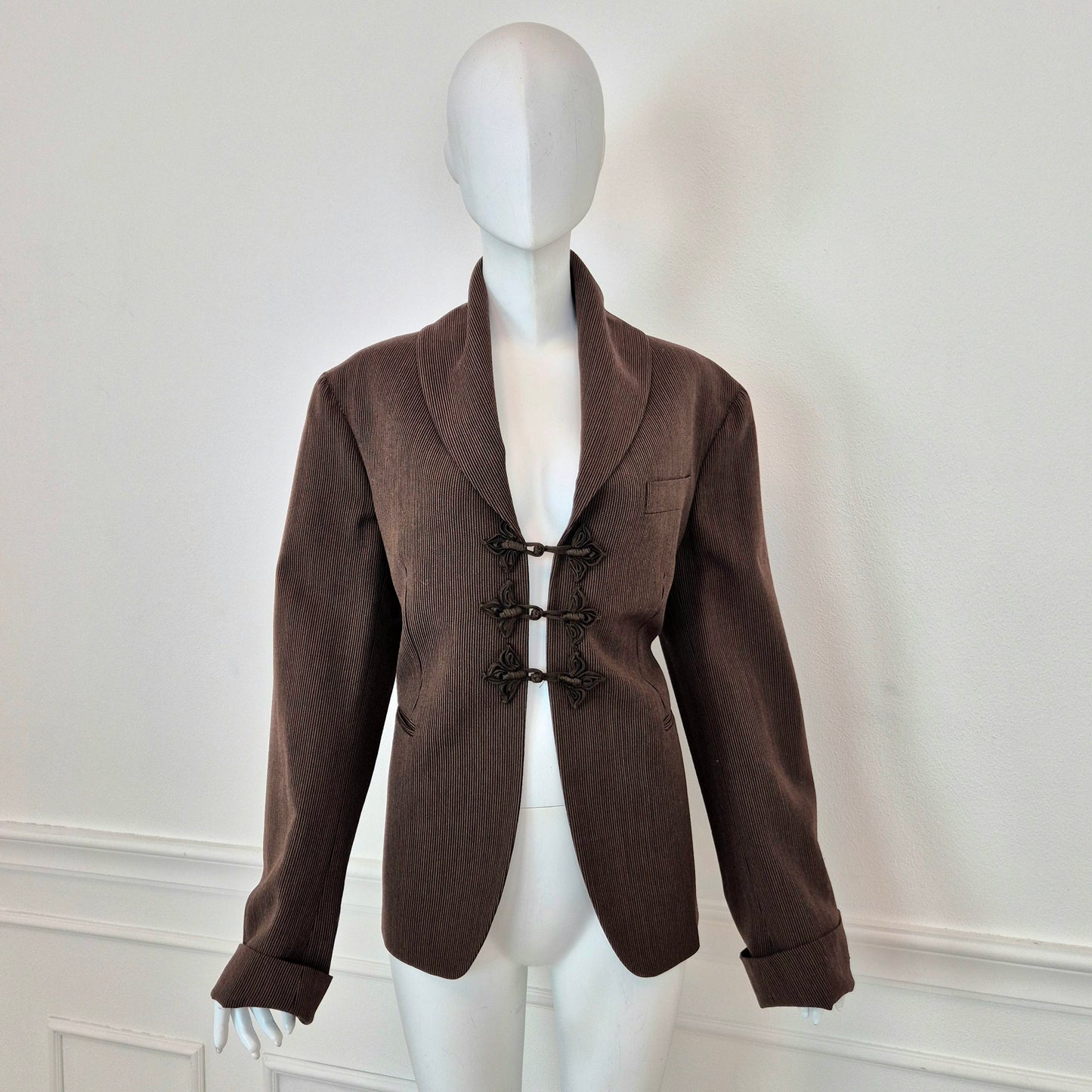 Romeo Gigli | Giacca lana marrone 1993 (disponibile tailleur)