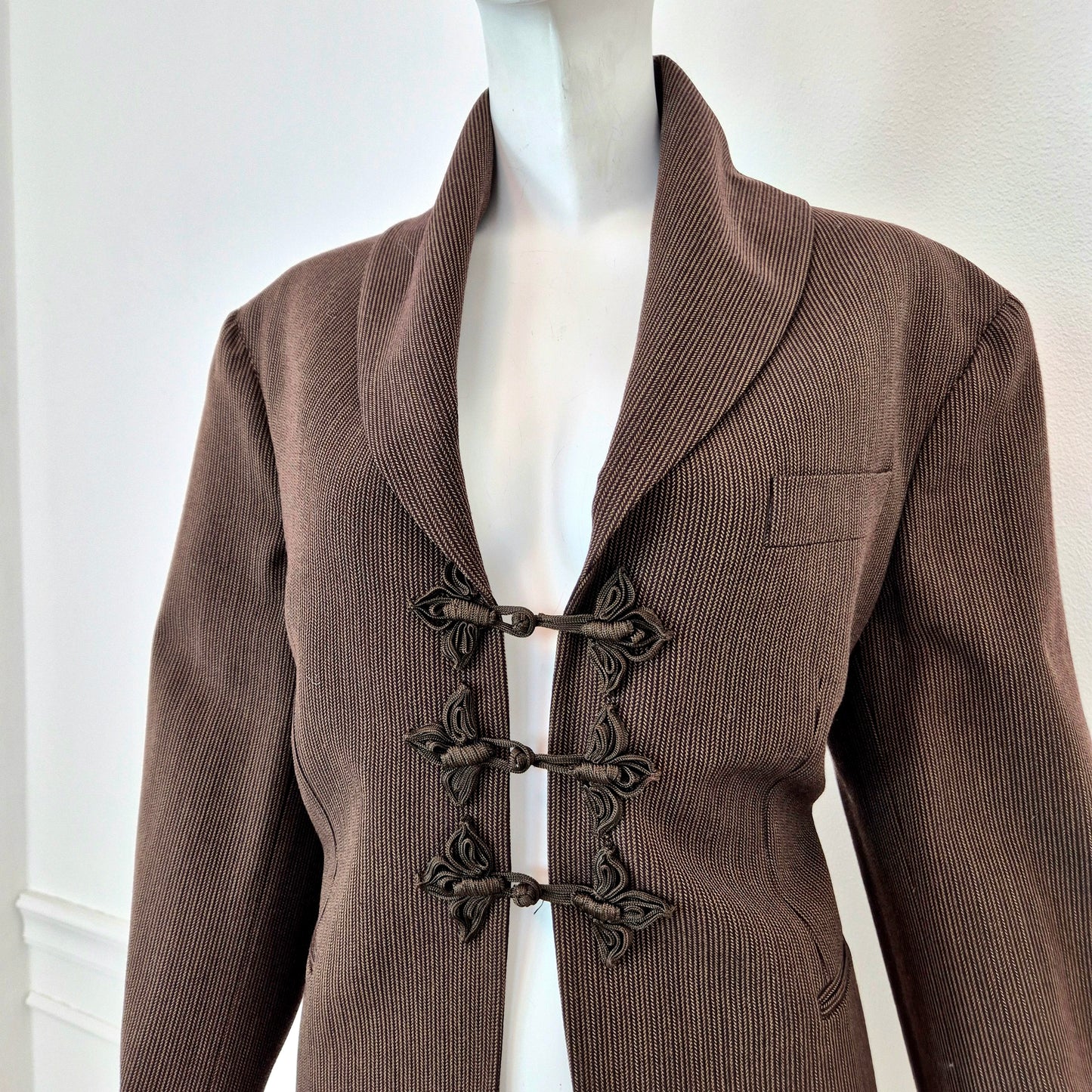 Romeo Gigli | Giacca lana marrone 1993 (disponibile tailleur)